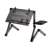 OMAX Bed Computer Desk - Lying Down Computer Workstation for Laptops, Foldable Stand, Perfect for Reading in Bed